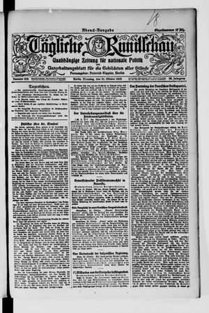 Tägliche Rundschau on Oct 21, 1919