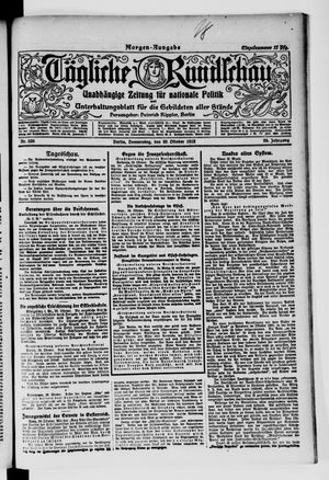 Tägliche Rundschau vom 30.10.1919