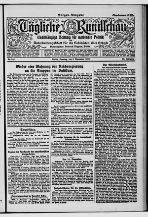 Tägliche Rundschau vom 02.11.1919