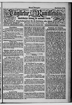 Tägliche Rundschau on Nov 3, 1919
