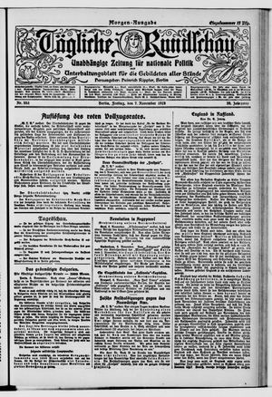 Tägliche Rundschau vom 07.11.1919