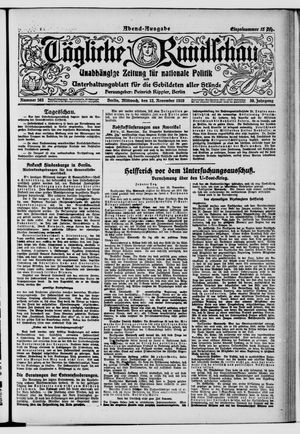 Tägliche Rundschau on Nov 12, 1919