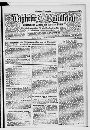 Tägliche Rundschau vom 14.11.1919