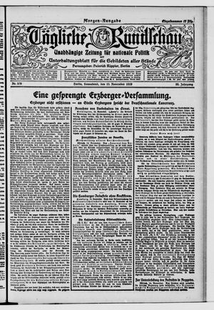 Tägliche Rundschau vom 15.11.1919