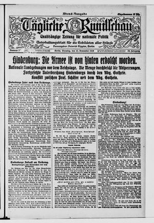 Tägliche Rundschau vom 18.11.1919