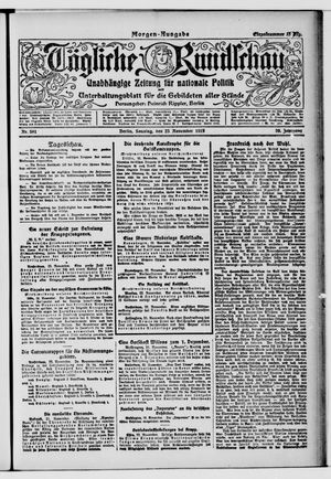 Tägliche Rundschau on Nov 23, 1919