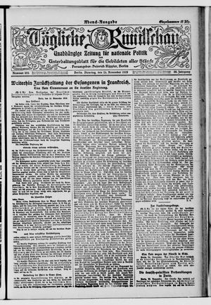 Tägliche Rundschau vom 25.11.1919