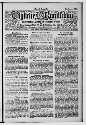 Tägliche Rundschau vom 01.12.1919