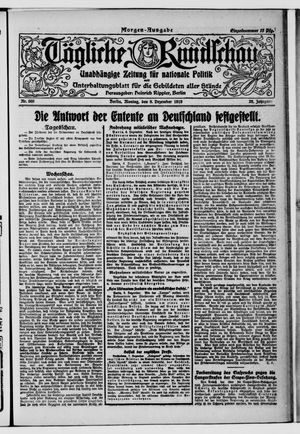 Tägliche Rundschau vom 08.12.1919