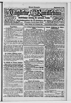 Tägliche Rundschau vom 15.12.1919