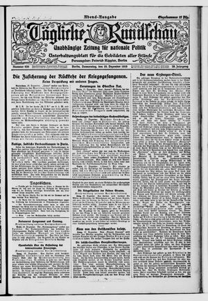 Tägliche Rundschau vom 18.12.1919