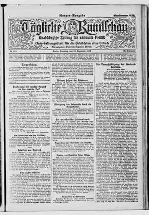 Tägliche Rundschau vom 23.12.1919