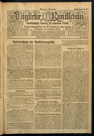 Tägliche Rundschau vom 04.02.1920