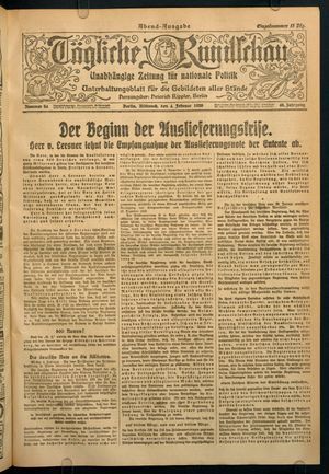 Tägliche Rundschau vom 04.02.1920