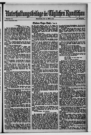 Tägliche Rundschau on Mar 27, 1920