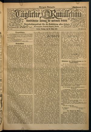 Tägliche Rundschau on Mar 29, 1920