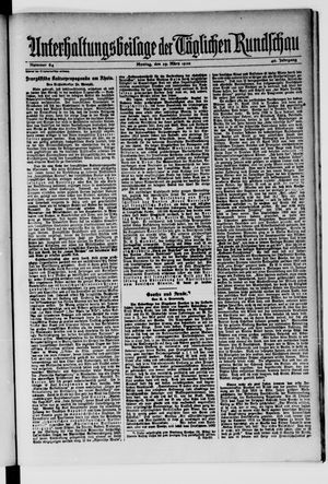 Tägliche Rundschau on Mar 29, 1920
