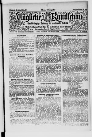 Tägliche Rundschau vom 10.04.1920