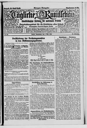 Tägliche Rundschau on May 1, 1920