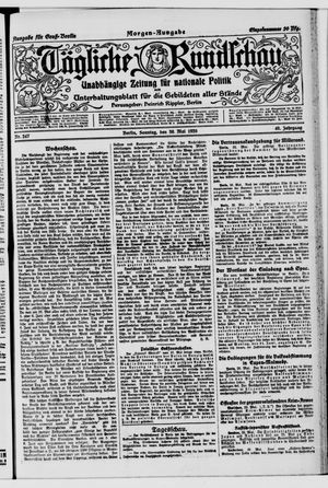 Tägliche Rundschau vom 30.05.1920