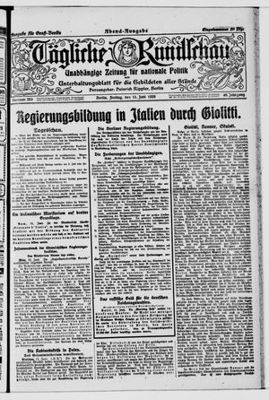 Tägliche Rundschau vom 11.06.1920