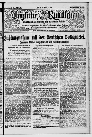 Tägliche Rundschau on Jun 12, 1920