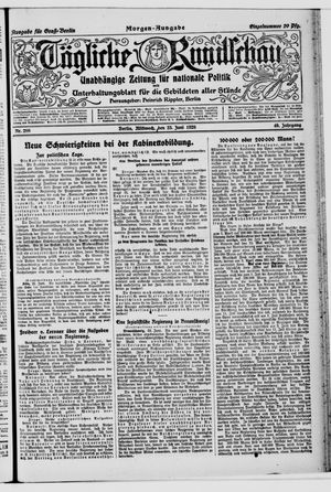 Tägliche Rundschau on Jun 23, 1920