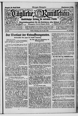Tägliche Rundschau vom 29.06.1920