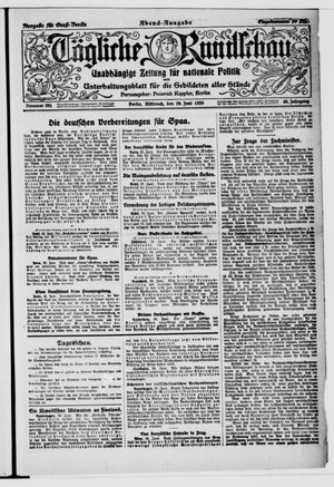 Tägliche Rundschau vom 30.06.1920