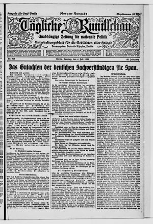 Tägliche Rundschau on Jul 4, 1920