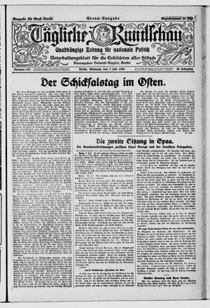 Tägliche Rundschau vom 07.07.1920