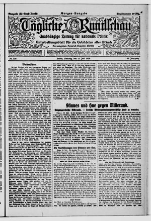 Tägliche Rundschau vom 11.07.1920