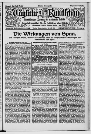 Tägliche Rundschau vom 22.07.1920