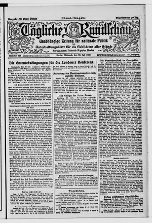 Tägliche Rundschau vom 28.07.1920