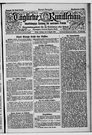 Tägliche Rundschau vom 06.08.1920