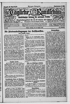 Tägliche Rundschau vom 15.08.1920