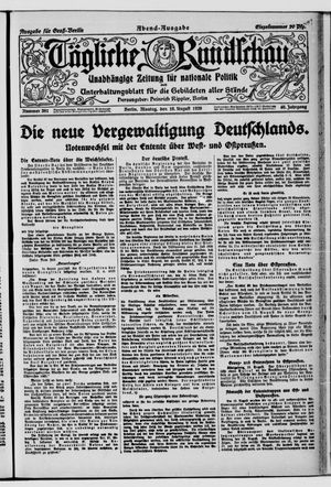 Tägliche Rundschau vom 16.08.1920