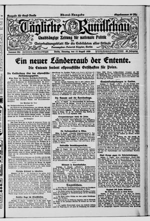 Tägliche Rundschau vom 17.08.1920