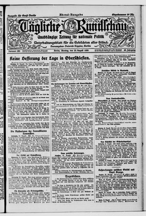 Tägliche Rundschau vom 23.08.1920