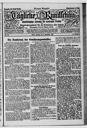 Tägliche Rundschau vom 03.09.1920