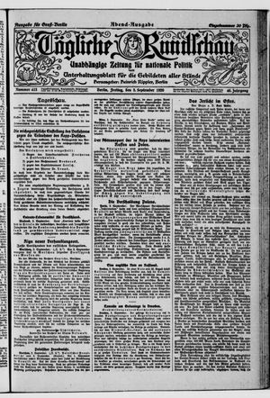 Tägliche Rundschau vom 03.09.1920