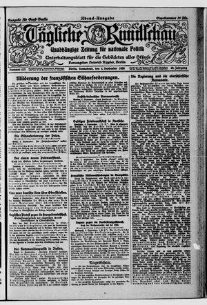 Tägliche Rundschau vom 04.09.1920