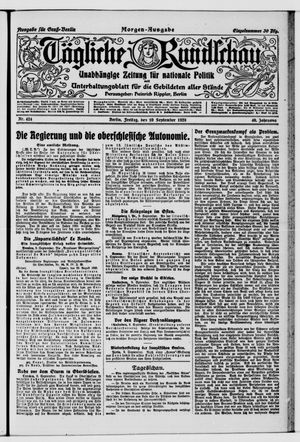 Tägliche Rundschau vom 10.09.1920