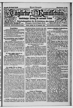Tägliche Rundschau vom 10.09.1920