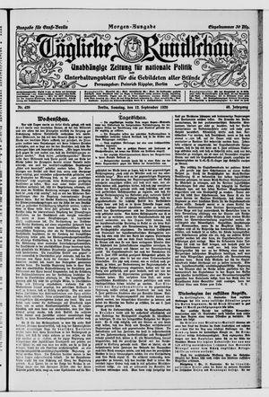 Tägliche Rundschau vom 12.09.1920