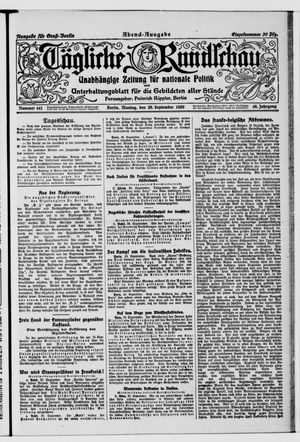 Tägliche Rundschau vom 20.09.1920
