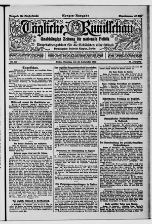 Tägliche Rundschau vom 21.09.1920
