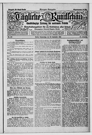 Tägliche Rundschau vom 30.09.1920