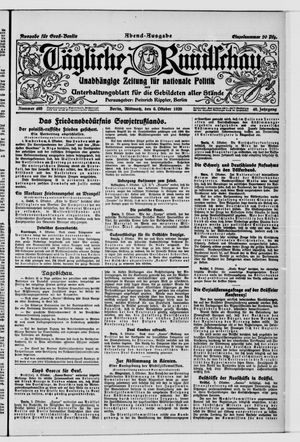 Tägliche Rundschau vom 06.10.1920