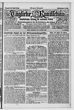 Tägliche Rundschau on Oct 16, 1920